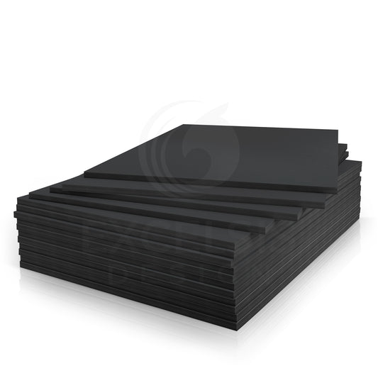 15 Pack Foam Board 20x30 Inches | Black Foam Board 1/8 Inch Thick Black Core Mat