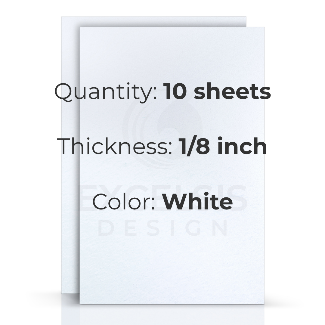 10 Pack Acid-Free Foam Board Sheets for Art and Crafts