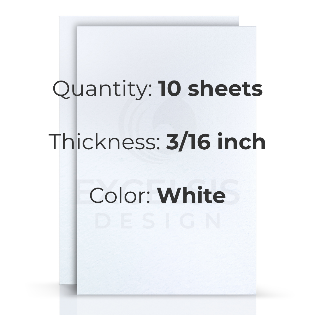 10 Pack Acid-Free Foam Board Sheets for Art and Crafts