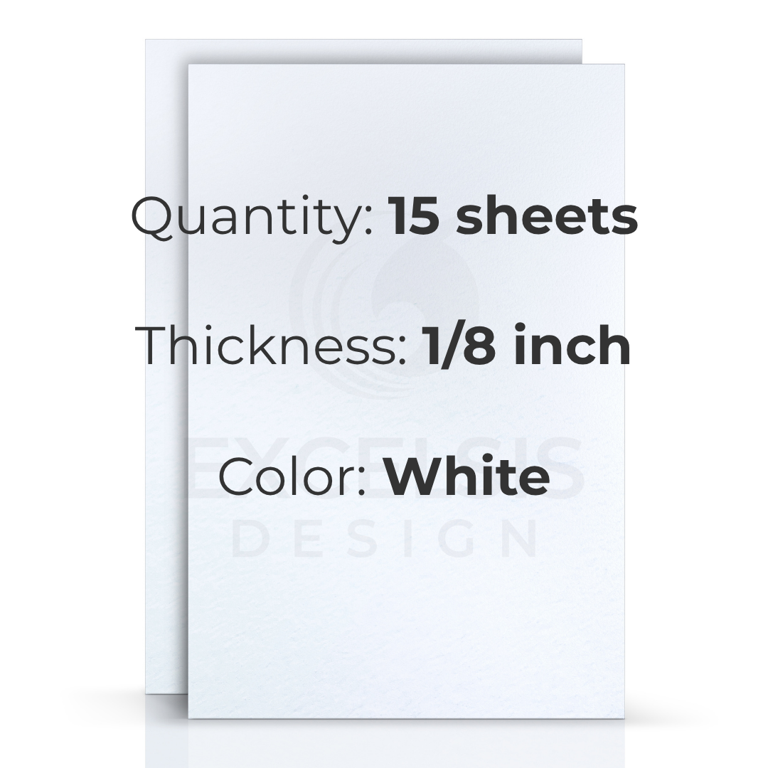 15 Pack Acid-Free Foam Board Sheets for Art and Crafts