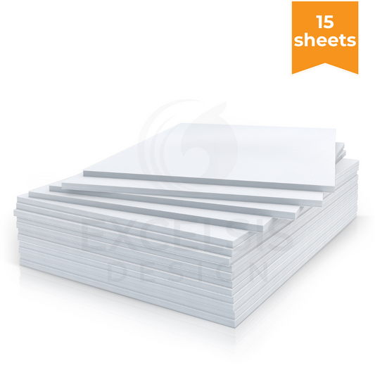 White Foam Board Sheets – 18x24x3/16 Inch, 15 Pack | Excelsis Design Sturdy Acid-Free Poster Core for Crafts & Displays