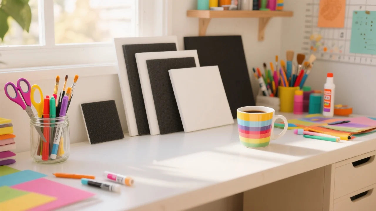 15 Pack Acid-Free Foam Board Sheets for Art and Crafts